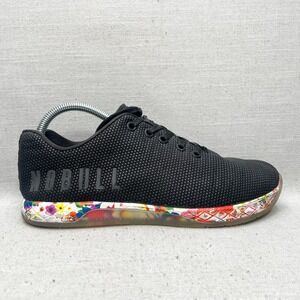 Nobull‎ Womens 9 Daisy Floral Trainer Shoes Black Superfabric Crossfit Sneaker